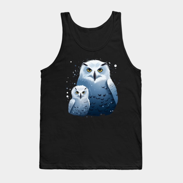 Snowy Owl Fathers Day Tank Top by JH Mart